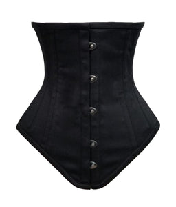 26 Double Steel Boned Waist Training Cotton Normal Torso Underbust Shaper Corset #8525-S-B-TC