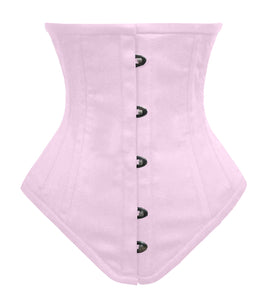 26 Double Steel Boned Waist Training Cotton Normal Torso Underbust Shaper Corset #8525-S-B-TC