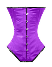 Load image into Gallery viewer, Heavy Duty 26 Double Steel Boned Waist Training Satin Underbust Tight Shaper Corset #8525-A-BT-SA