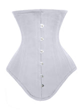 Load image into Gallery viewer, Heavy Duty 26 Double Steel Boned Waist Training Cotton Long Torso Underbust Shaper Corset #8525-B-TC