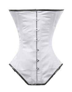 Heavy Duty 26 Double Steel Boned Waist Training Satin Underbust Tight Shaper Corset #8525-A-BT-SA