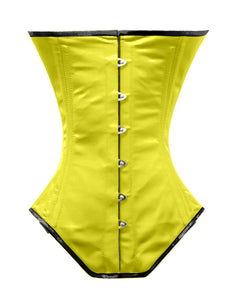 Heavy Duty 26 Double Steel Boned Waist Training Satin Underbust Tight Shaper Corset #8525-A-BT-SA