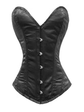 Load image into Gallery viewer, Heavy Duty 26 Double Steel Boned Waist Training Satin Overbust Tight Shaper Corset #8526-OT-SA