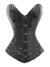 Load image into Gallery viewer, Heavy Duty 26 Double Steel Boned Waist Training PVC Overbust Tight Shaper Corset #8526-PVC