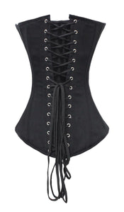 Heavy Duty 26 Double Steel Boned Waist Training Cotton Overbust Tight Shaper Corset #8526-TC