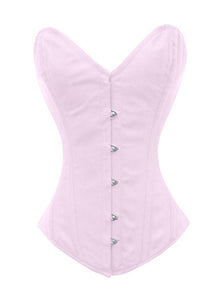 Heavy Duty 26 Double Steel Boned Waist Training Cotton Overbust Tight Shaper Corset #8526-TC