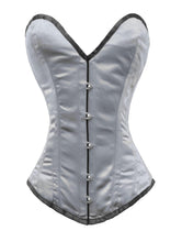 Load image into Gallery viewer, Heavy Duty 26 Double Steel Boned Waist Training Satin Overbust Tight Shaper Corset #8526-BT-SA