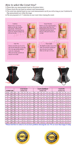 Heavy Duty 26 Double Steel Boned Waist Training Cotton Underbust Corset #8540-TC