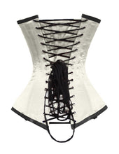 Load image into Gallery viewer, 26 Double Steel Boned Waist Training Tight Lacing Satin Underbust Shaper Corset #8540-BT-SA