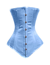 Load image into Gallery viewer, 26 Double Steel Boned Waist Training Tight Lacing Satin Underbust Shaper Corset #8540-OT-SA
