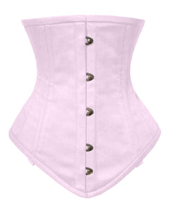 Heavy Duty 26 Double SteelBoned Waist Training Cotton Normal Torso Underbust Shaper Corset 8540-S-TC