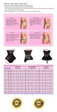 Load image into Gallery viewer, Heavy Duty 26 Double Steel Boned Waist Training Cotton Underbust Corset #8551-TC2