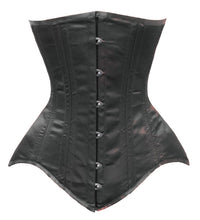 Load image into Gallery viewer, 26 Double Steel Boned Waist Training Tight Lacing Satin Underbust Shaper Corset #8552-BT-SA