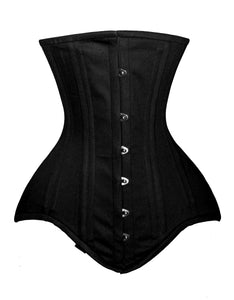 Heavy Duty 26 Double Steel Boned Waist Training Cotton Underbust Corset #8552-TC2