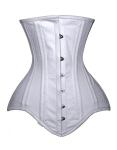 Heavy Duty 26 Double Steel Boned Waist Training Cotton Underbust Corset #8552-TC2