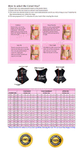 Load image into Gallery viewer, 26 Double Steel Boned Waist Training Cotton Normal Torso Underbust Shaper Corset #8553-S-TC