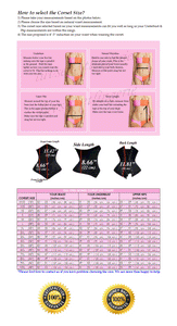 26 Double Steel Boned Waist Training Cotton Normal Torso Underbust Shaper Corset #8553-S-TC