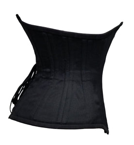 26 Double Steel Boned Waist Training Cotton Normal Torso Underbust Shaper Corset #8553-S-TC