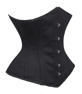 26 Double Steel Boned Waist Training Cotton Longline Underbust Tight Shaper Corset #8553-TC1