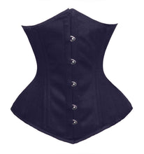 Load image into Gallery viewer, 26 Double Steel Boned Waist Training Cotton Longline Underbust Tight Shaper Corset #8553-TC1