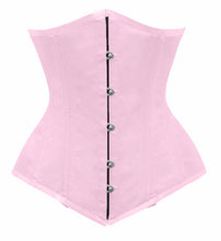 Load image into Gallery viewer, 26 Double Steel Boned Waist Training SATIN Longline Underbust Tight Shaper Corset #8553-OT-SA