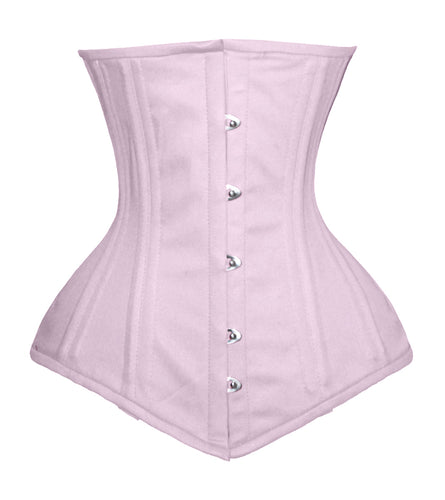 luvsecretlingerie Heavy Duty 26 Double Steel Boned Waist Training COTTON Underbust Tight Shaper Corset #8554-TC2