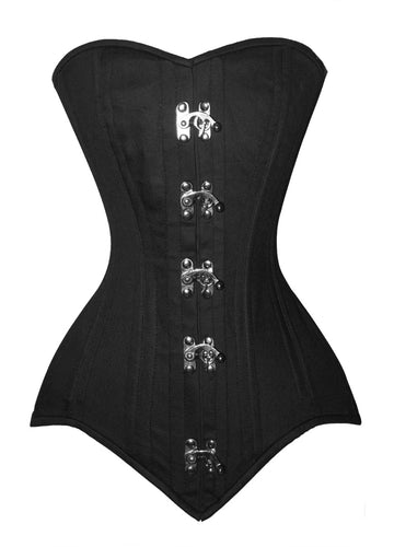 Heavy Duty 26 Double Steel Boned Waist Training Cotton Overbust Tight Shaper Corset #8555-MC-TC