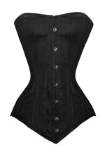 Load image into Gallery viewer, 26 Double Steel Boned Waist Training COTTON Long Torso Overbust Tight Shaper Corset #8555-TC2