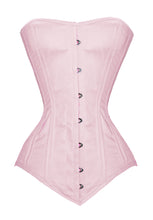 Load image into Gallery viewer, 26 Double Steel Boned Waist Training COTTON Long Torso Overbust Tight Shaper Corset #8555-TC2