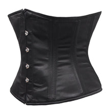 Load image into Gallery viewer, Heavy Duty 26 Double Steel Boned Waist Training Satin Underbust Tight Shaper Corset #8567-OT-SA