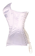 Load image into Gallery viewer, Heavy Duty 26 Double Steel Boned Waist Training Long Satin Overbust Corset #8583-B-SA