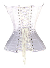 Load image into Gallery viewer, Heavy Duty 26 Double Steel Boned Waist Training Long Satin Overbust Corset #8583-B-SA