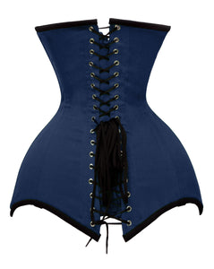 Heavy Duty 26 Double Steel Boned Waist Training Cotton Underbust Shaper Corset #8715-BT-TC