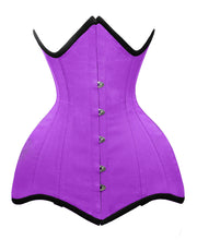 Load image into Gallery viewer, Heavy Duty 26 Double Steel Boned Waist Training Satin Underbust Tight Shaper Corset #8715-BT-SA