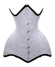 Load image into Gallery viewer, Heavy Duty 26 Double Steel Boned Waist Training Cotton Underbust Shaper Corset #8715-BT-TC