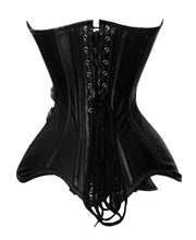 Load image into Gallery viewer, Heavy Duty 24 Double Steel Boned Waist Training Genuine Leather Overbust Shaper Corset #8719-B-LE
