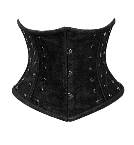 Heavy Duty 18 Double Steel Boned Waist Training Leather Long Underbust Shaper Corset #8723-LE