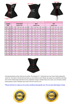 Load image into Gallery viewer, Heavy Duty 26 Double Steel Boned Waist Training Satin Overbust Tight Shaper Corset #8728-BT-SA