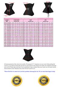 Heavy Duty 26 Double Steel Boned Waist Training Satin Overbust Tight Shaper Corset #8728-BT-SA