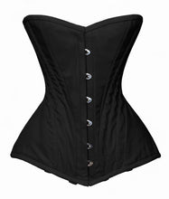 Load image into Gallery viewer, Heavy Duty 26 Double Steel Boned Waist Training Satin Overbust Tight Shaper Corset #8728-OT-SA