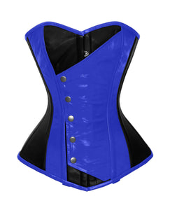 Heavy Duty 26 Double Steel Boned Waist Training Genuine Leather Overbust Tight Shaper Corset 8731-LE