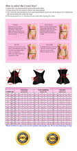 Load image into Gallery viewer, Heavy Duty 24 Double Steel Boned Waist Training Cotton Underbust Shaper Corset #8733-TC