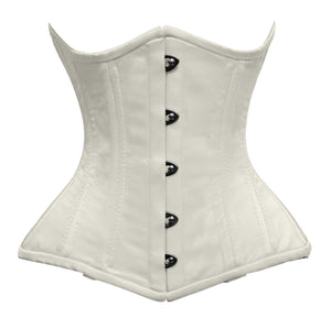 Heavy Duty 26 Double Steel Boned Waist Training Satin Underbust Tight Shaper Corset #8801-OT-SA