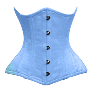 Heavy Duty 26 Double Steel Boned Waist Training Satin Underbust Tight Shaper Corset #8801-OT-SA