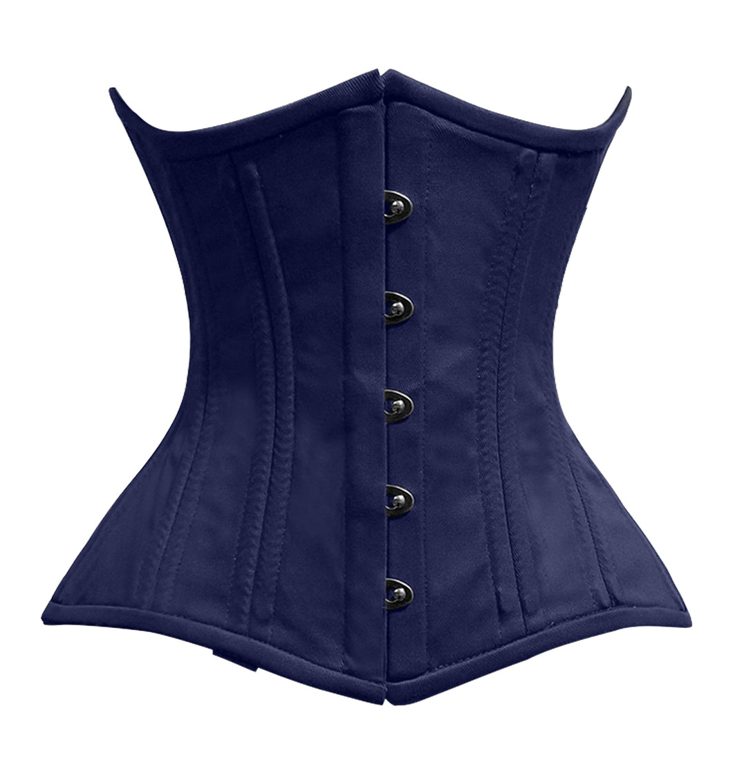 Heavy Duty 26 Double Steel Boned Waist Training Cotton Underbust Tight Shaper Corset #8801-TC