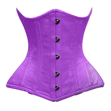 Load image into Gallery viewer, Heavy Duty 26 Double Steel Boned Waist Training Satin Underbust Tight Shaper Corset #8801-OT-SA