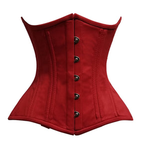 Heavy Duty 26 Double Steel Boned Waist Training Cotton Underbust Tight Shaper Corset #8801-TC