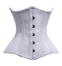 Load image into Gallery viewer, Heavy Duty 26 Double Steel Boned Waist Training Cotton Underbust Tight Shaper Corset #8801-TC