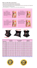 Load image into Gallery viewer, Heavy Duty 26 Double Steel Boned Waist Training Cotton Underbust Tight Shaper Corset #8802-TC