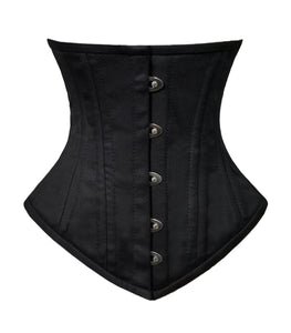 Heavy Duty 26 Double Steel Boned Waist Training Cotton Underbust Tight Shaper Corset #8802-TC